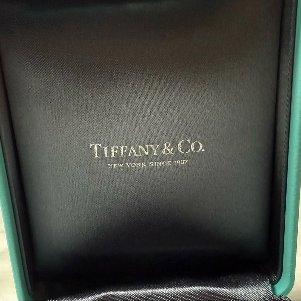 Tiffany & Co. | Earring Jewelry Box w/ Storage Box | Minty Cyan Hue